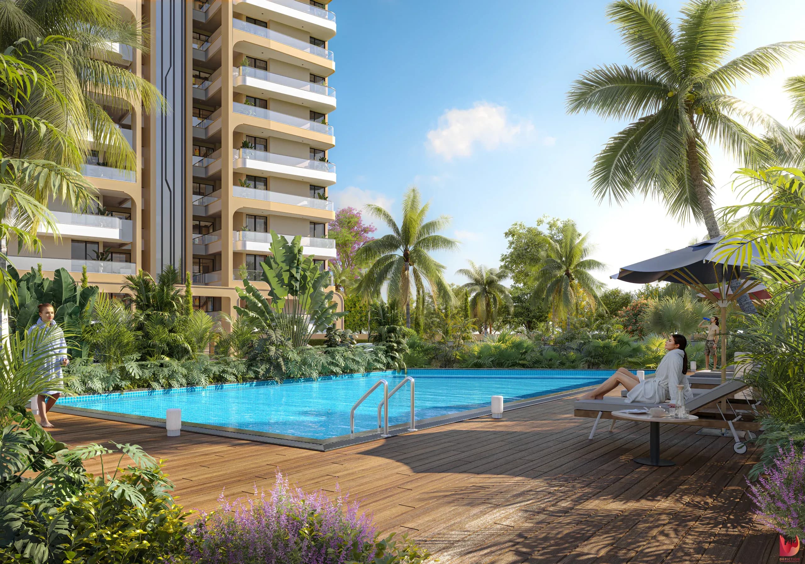 Aeroland Heights poolside